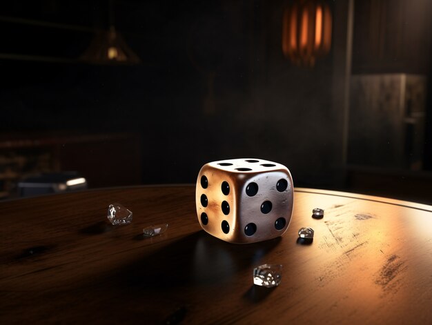 El fondo del juego de dados de la suerte.