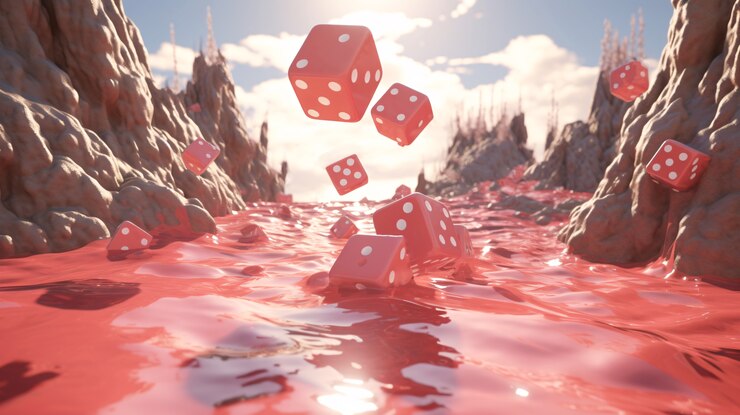 Foto gratuito el fondo del juego de dados de la suerte.