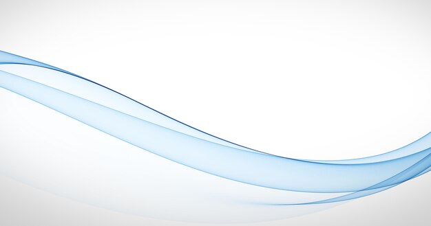 Fondo de línea azul ondulado liso