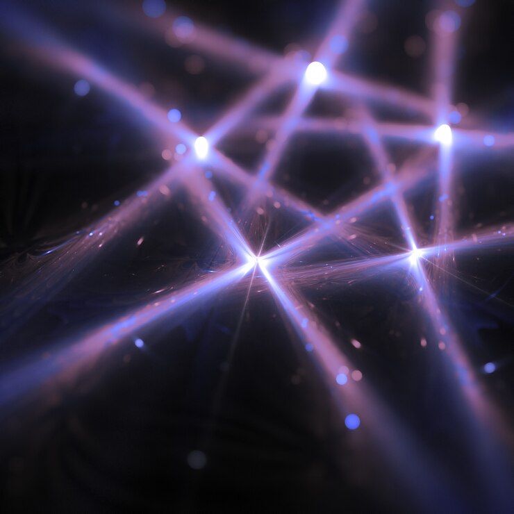 Foto gratuito fondo de líneas de luz moradas