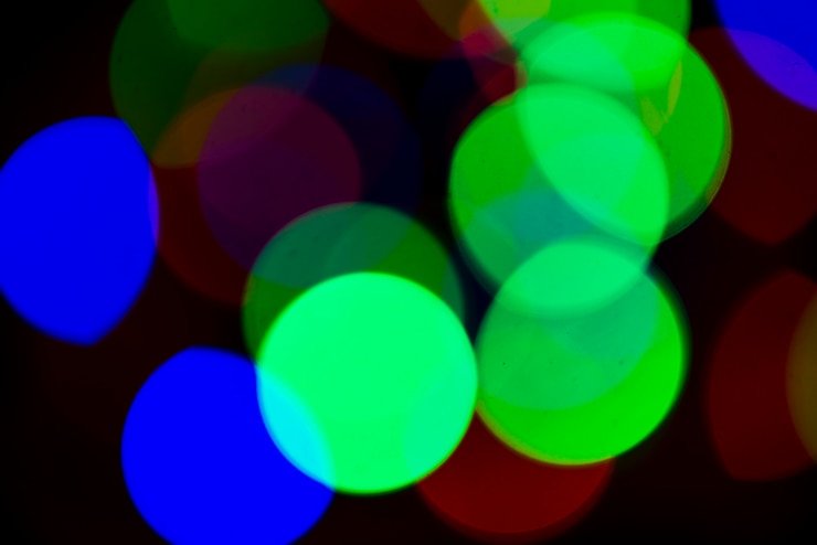 Foto gratuito fondo de luces borrosos coloridos