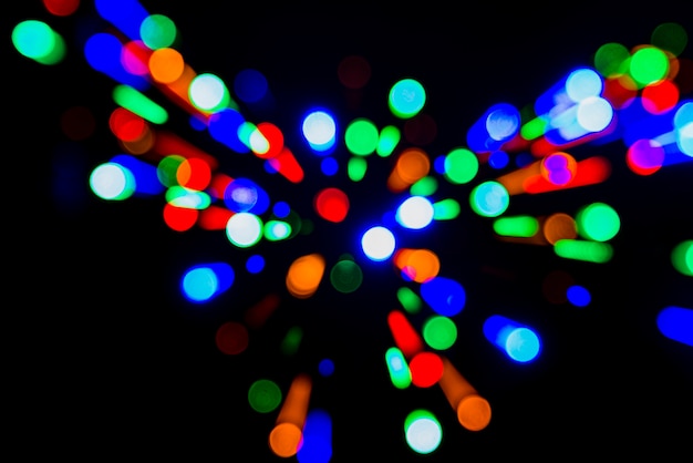 Foto gratuita fondo de luces coloridos bokeh