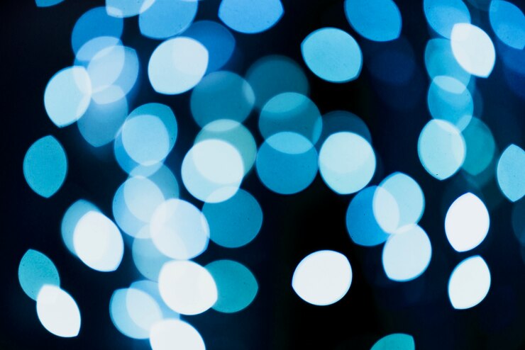 Foto gratuito fondo de luces de neón circulares abstractas