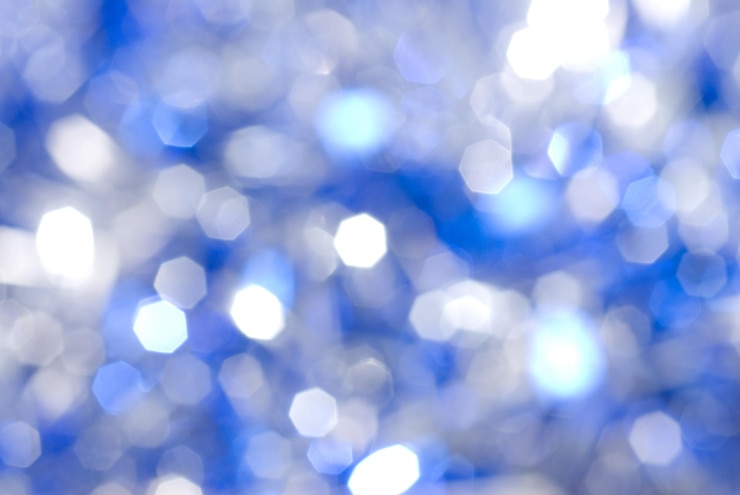 Foto gratuito fondo de luz de navidad azul
