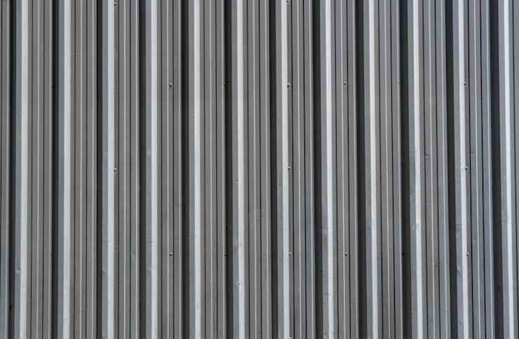 Foto gratuito fondo de material de hierro de rayas verticales