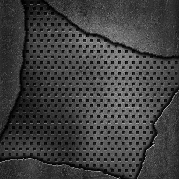 Foto gratuito fondo metálico perforado con rayas y manchas