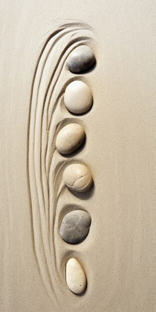 Fondo minimalista de piedra zen