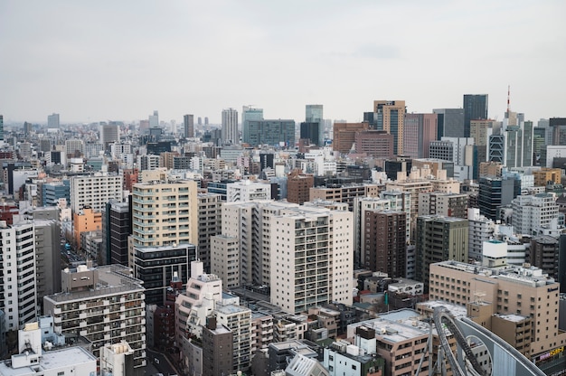 Fondo moderno de la calle tokio