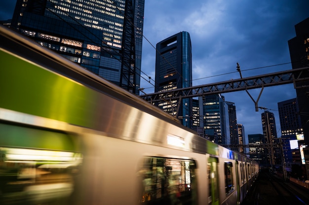 Fondo moderno de la calle tokio