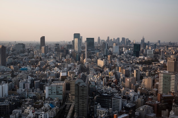 Fondo moderno de la calle tokio