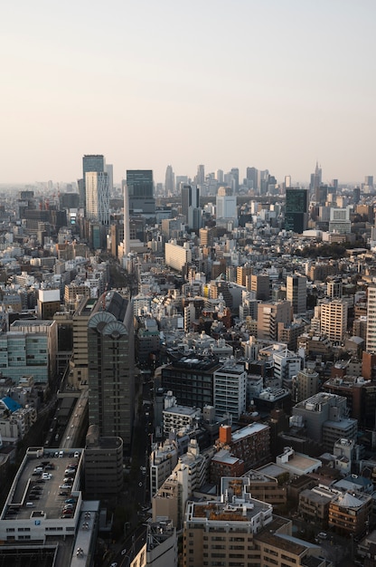 Fondo moderno de la calle tokio