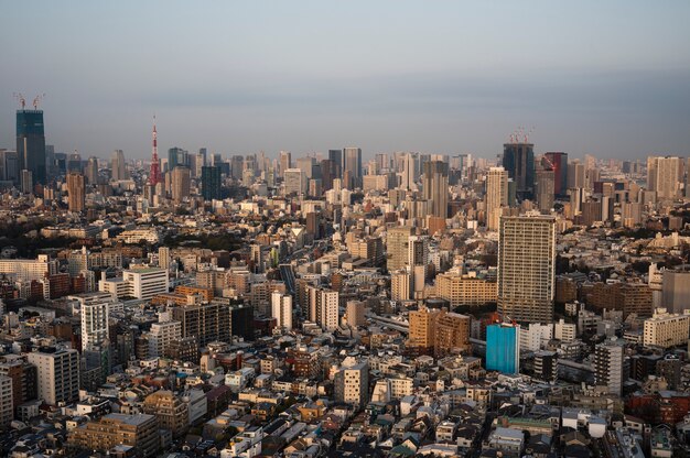 Fondo moderno de la calle tokio