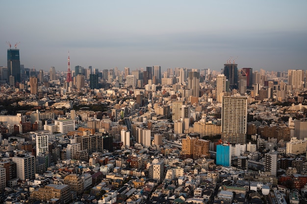 Fondo moderno de la calle tokio