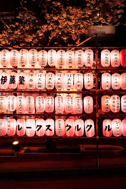 Foto gratuita fondo moderno de la calle tokio