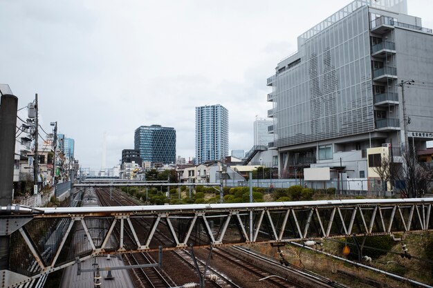 Fondo moderno de la calle tokio