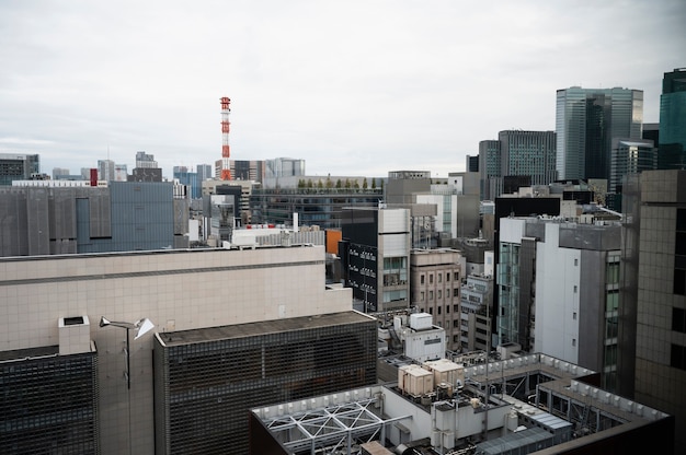 Fondo moderno de la calle tokio