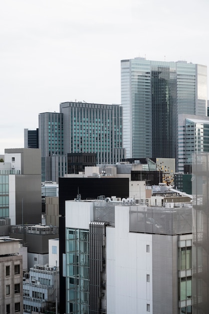 Foto gratuita fondo moderno de la calle tokio