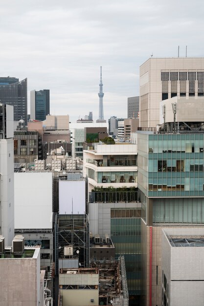 Fondo moderno de la calle tokio