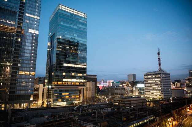 Fondo moderno de la calle tokio