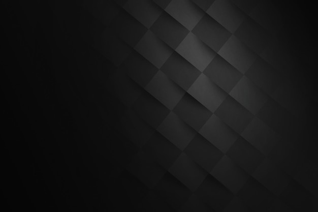 Fondo moderno de papel negro en 3D