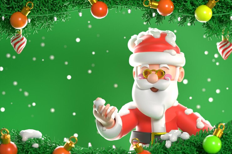 Foto gratuito fondo de navidad con santa claus