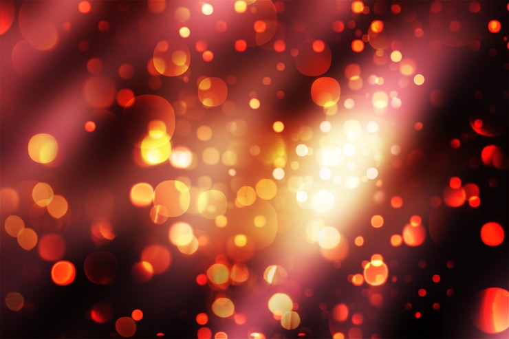 Foto gratuito el fondo navideño de las luces bokeh brillantes