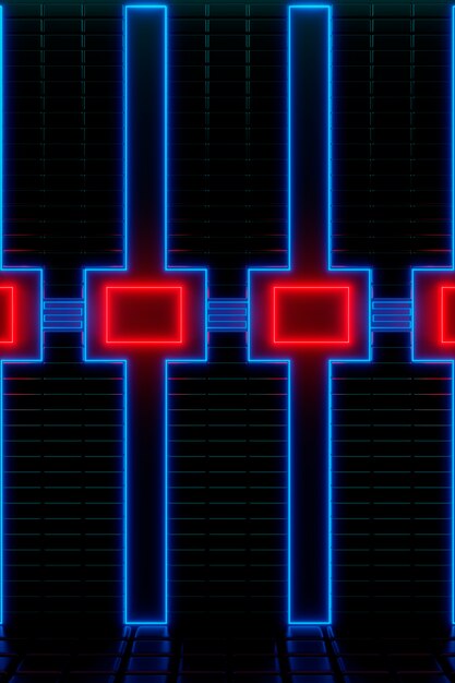 El fondo de neón de colores brillantes