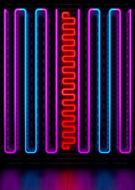 Fondo de neón colorido brillante