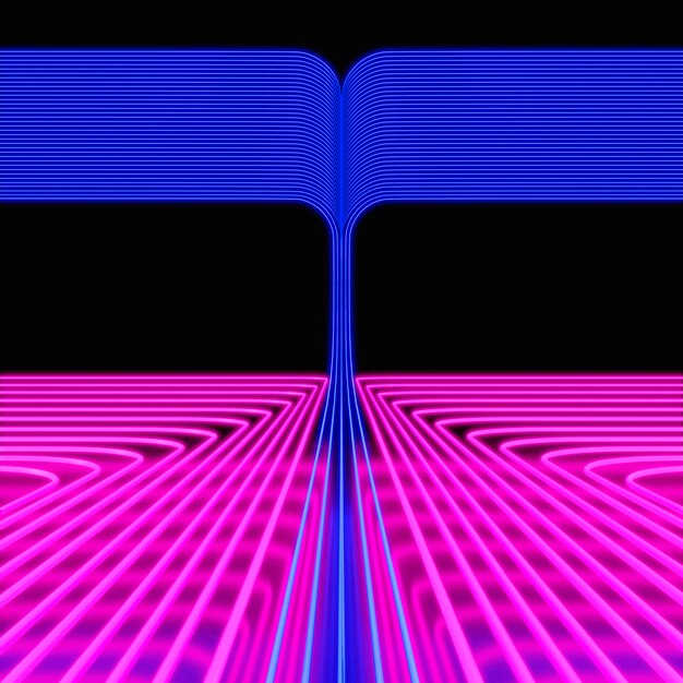 Fondo de neón colorido brillante
