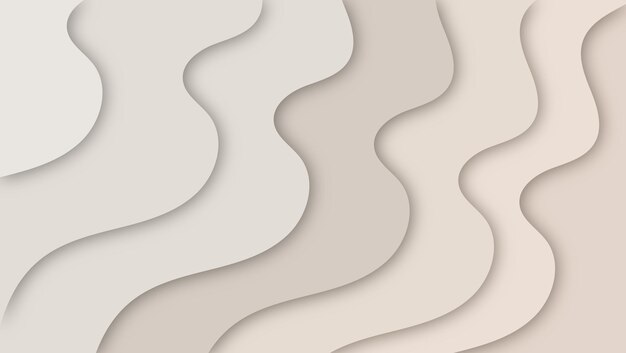 Fondo de onda de forma cortada en papel abstracto
