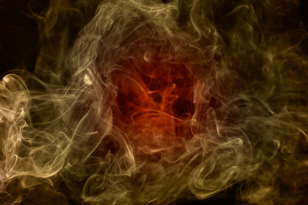 Fondo de pantalla abstracto de humo de color, diseño de fondo estético