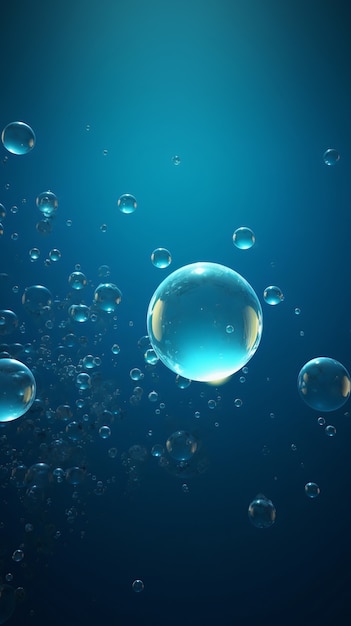 Foto gratuita fondo de pantalla de burbujas brillantes