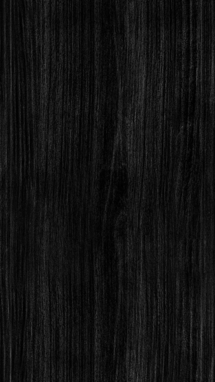 Fondo de pantalla móvil con textura de madera negra en blanco
