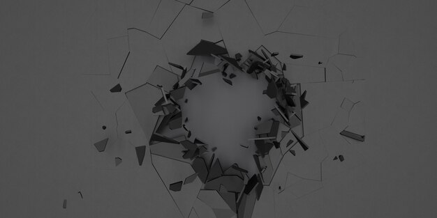Fondo de papel tapiz abstracto 3D Shatter