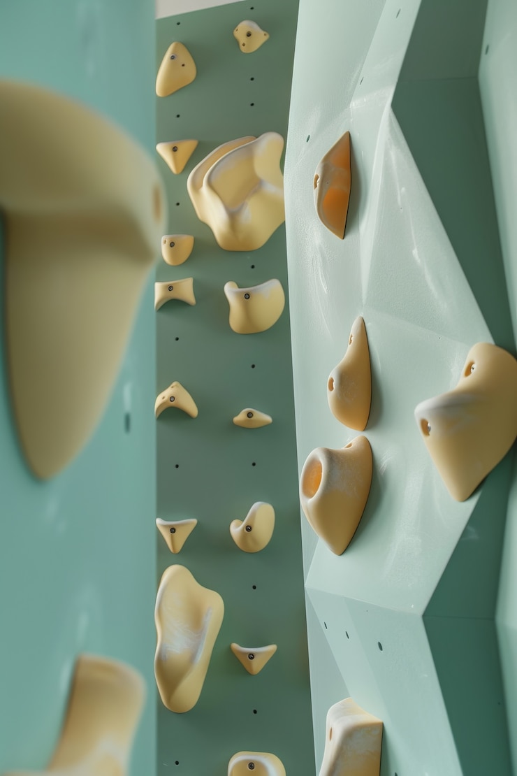 Foto gratuito fondo de la pared de bouldering para la práctica de la escalada en roca