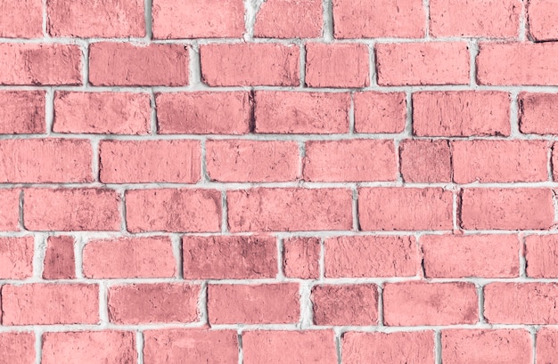 Fondo de pared de ladrillo con textura rosa