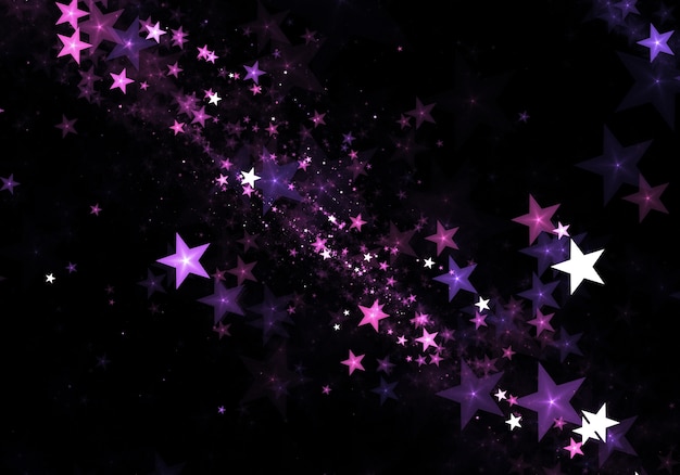 Fondo de partículas de estrellas bonitas