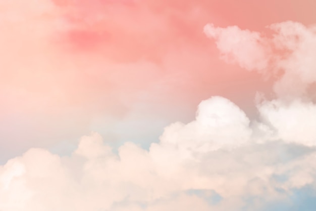 Foto gratuita fondo pastel de cielo en estilo femenino