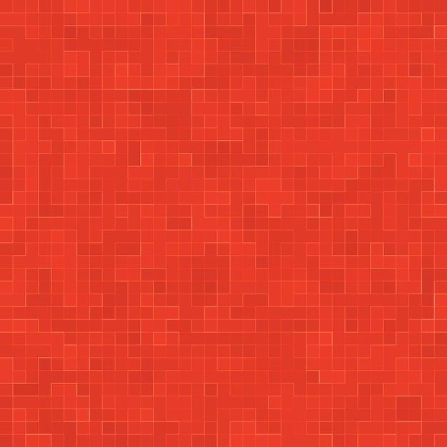 Fondo de patrón de composición de mosaico de azulejos coloridos de vidrio cerámico rojo