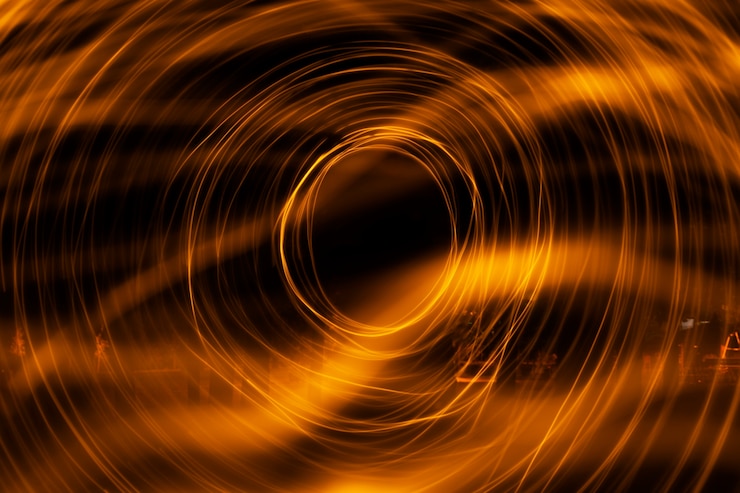 Foto gratuito fondo de pintura de luz naranja dinámica