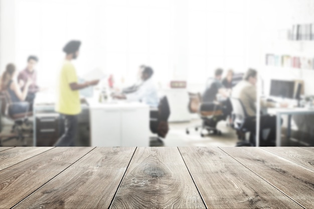 Fondo de productos de mesa de madera.