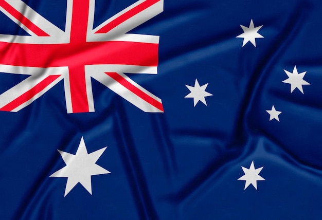 Fondo realista de la bandera de Australia