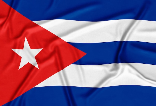 Fondo realista de la bandera de Cuba
