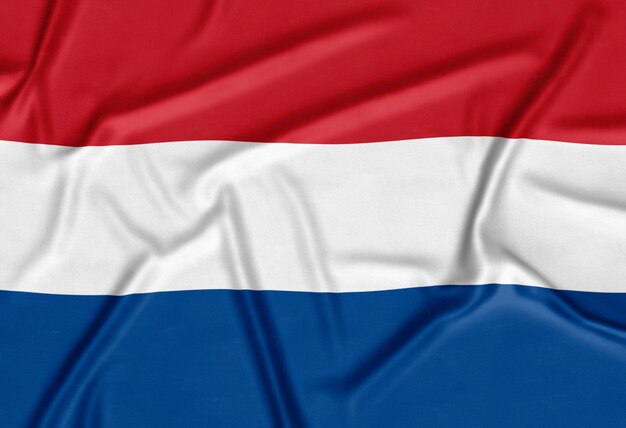 Fondo realista de la bandera holandesa