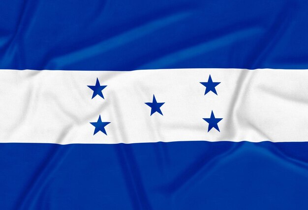 Fondo realista de la bandera de Honduras