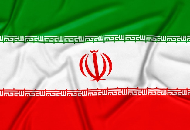 Foto gratuita fondo realista de la bandera de irán