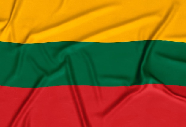 Fondo realista de la bandera de Lituania
