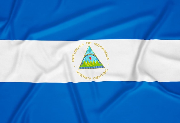 Foto gratuita fondo realista de la bandera de nicaragua