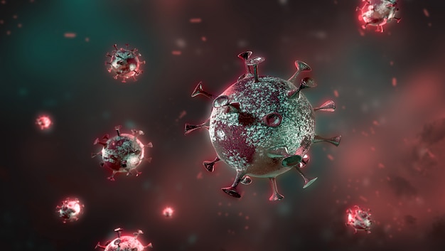 Foto gratuita fondo realista de coronavirus