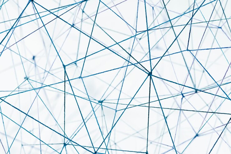 Foto gratuito fondo de red empresarial, conexión de puntos, diseño de tecnología